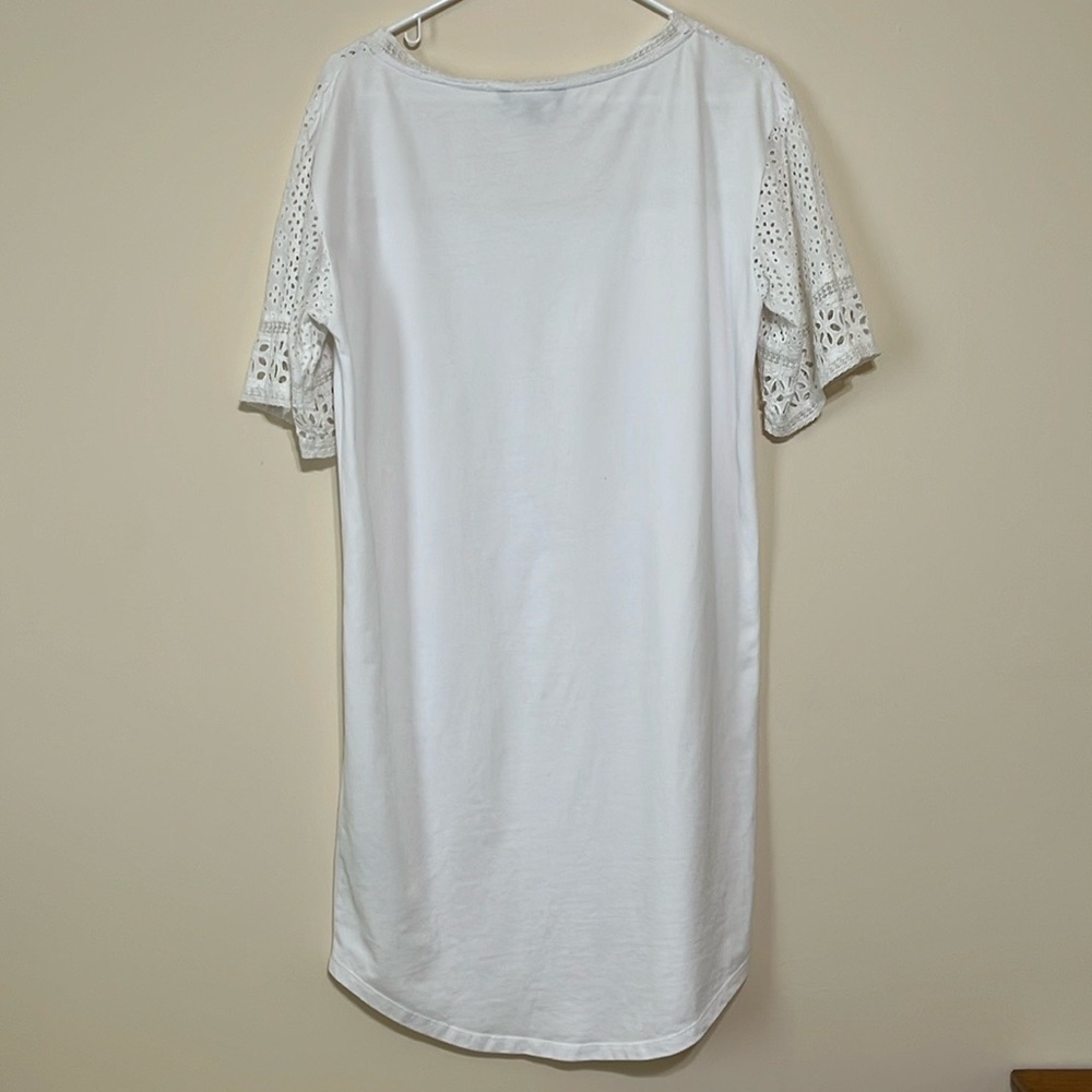 Lauren Ralph Lauren Eyelet T Shirt Dress Size Small - Picture 5 of 9